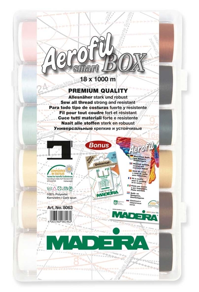 CAJA SMARTBOX AEROFIL Nº120 1.000M 18 BOBINAS